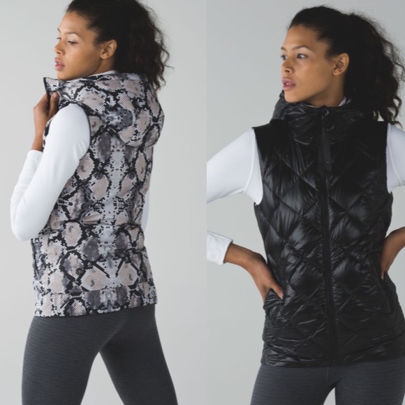 lululemon athletica Jackets & Blazers - NWOT Lululemon The Fluffiest Vest Black / Snake